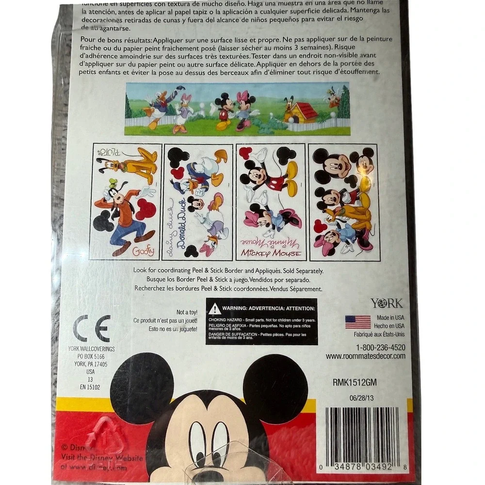 Disney Donald Duck Giant Peel and‎ Stick Wall Decal RMK1512GM 37x40 New